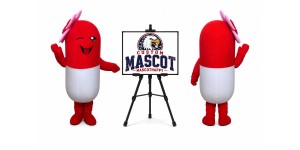 Pill Mascot Costume Pill Mascot Costume