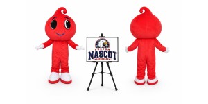 Water Drop Mascot Costume Water Drop Mascot Costume