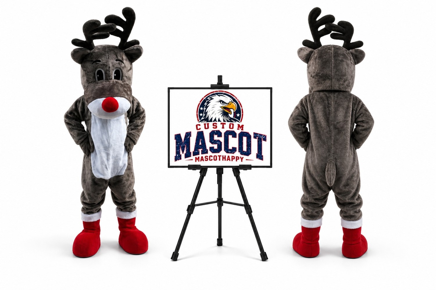 Reindeer Deer Mascot Costume for Christmas Events Reindeer Deer Mascot Costume for Christmas Events