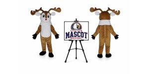 Reindeer Mascot Costume for Christmas Events Reindeer Mascot Costume for Christmas Events