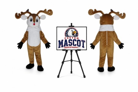 Reindeer Mascot Costume for Christmas Events