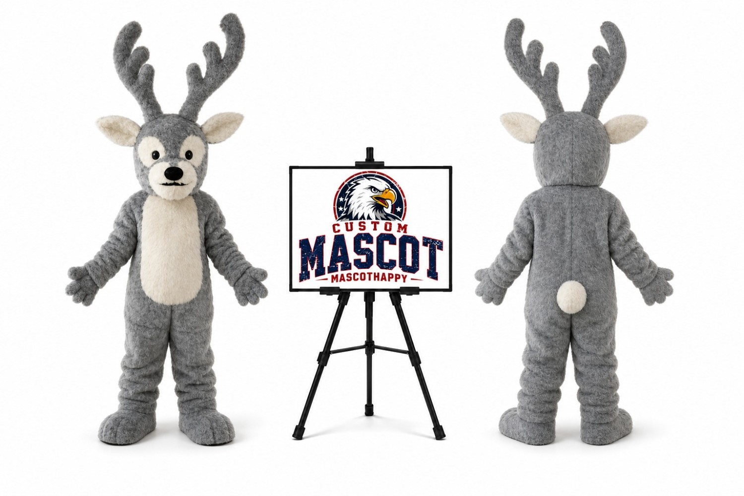 Reindeer Mascot Costume for Christmas Events Reindeer Mascot Costume for Christmas Events