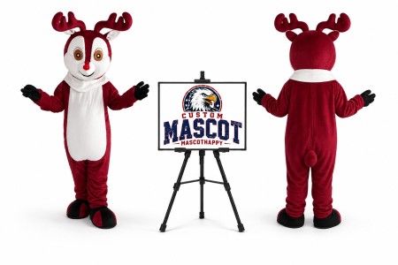 Reindeer Moose Deer Mascot Costume for Christmas Events