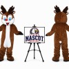 Reindeer Moose Deer Mascot Costume for Christmas Events