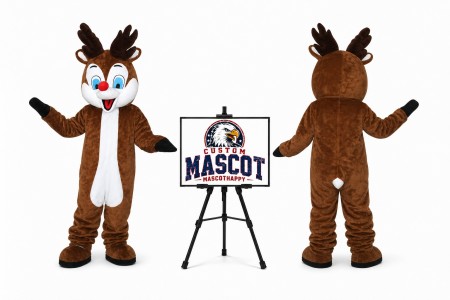 Reindeer Moose Deer Mascot Costume for Christmas Events