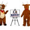 Reindeer Moose Santa's reindeer Mascot Costume for Christmas Events