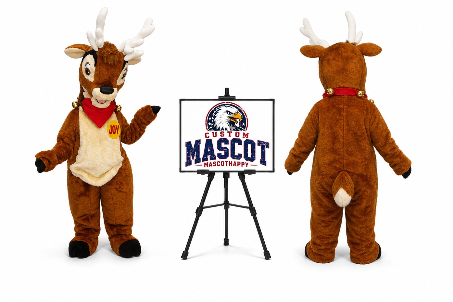 Reindeer Moose Santa's reindeer Mascot Costume for Christmas Events Reindeer Moose Santa's reindeer Mascot Costume for Christmas Events