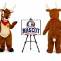Reindeer Moose Santa's reindeer Mascot Costume for Christmas Events