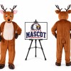 Reindeer Plush Mascot Costume for Christmas Events