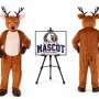 Reindeer Plush Mascot Costume for Christmas Events
