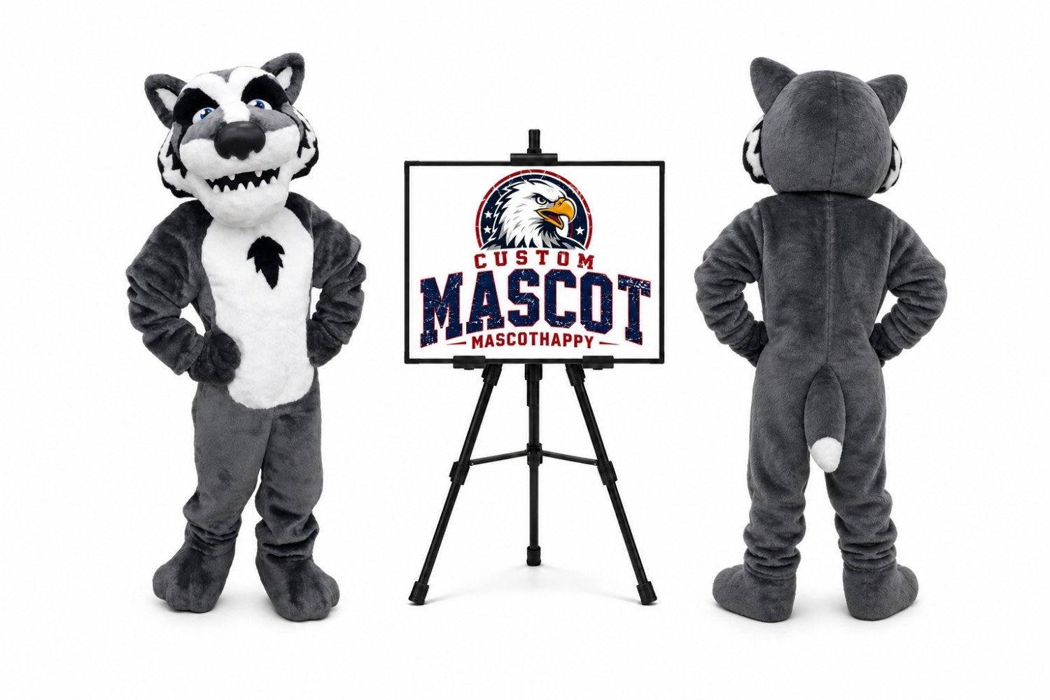 Reyburn Timberwolf Mascot Costume Reyburn Timberwolf Mascot Costume