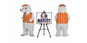 Rhino Cartoon Character Mascot Costume Rhino Cartoon Character Mascot Costume