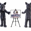 Rhino Mascot Rhinoceros Costume Cartoon Character Mascot Costume