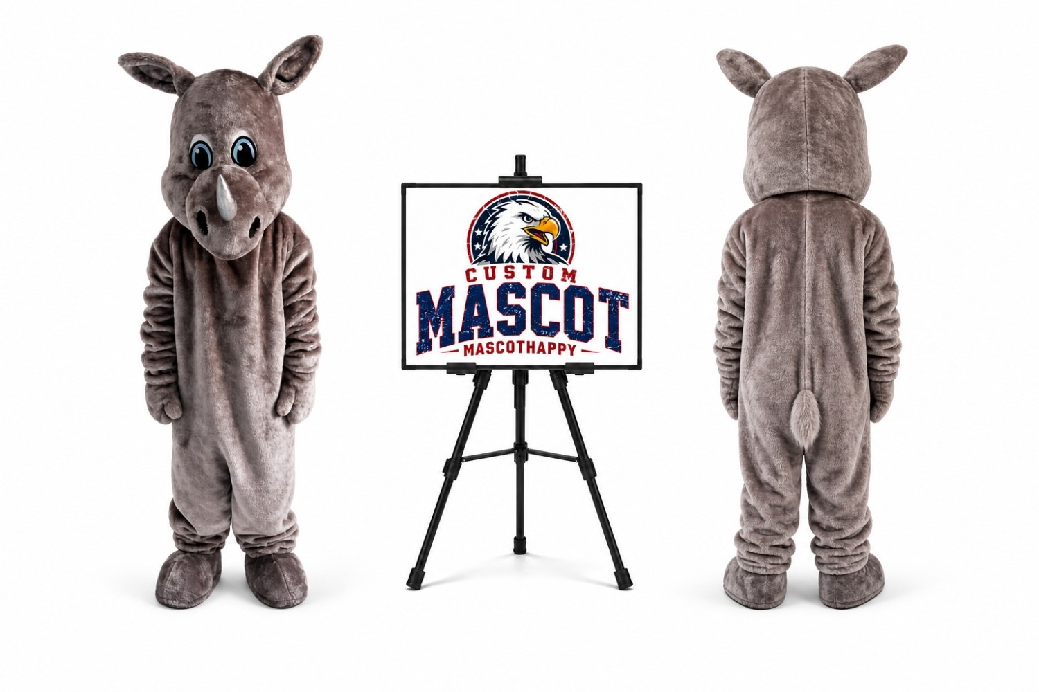 Rhino Rhinoceros Mascot Costume Rhino Rhinoceros Mascot Costume