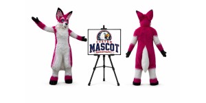 Rose Fox Fursuit Mascot Costume Rose Fox Fursuit Mascot Costume