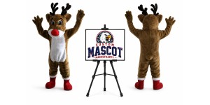 Rudolph Reindeer Christmas Mascot Costume for Christmas Events Rudolph Reindeer Christmas Mascot Costume for Christmas Events