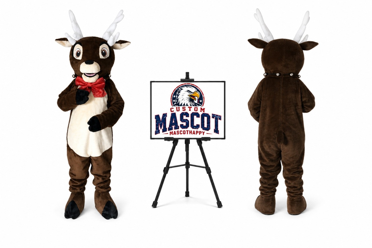 Rudolph the Reindeer Mascot Costume for Christmas Events