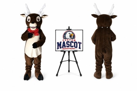 Rudolph the Reindeer Mascot Costume for Christmas Events