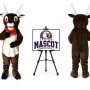 Rudolph the Reindeer Mascot Costume for Christmas Events