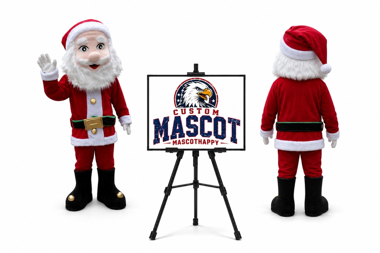 Santa Claus Christmas Mascot Costume for Christmas Events Santa Claus Christmas Mascot Costume for Christmas Events