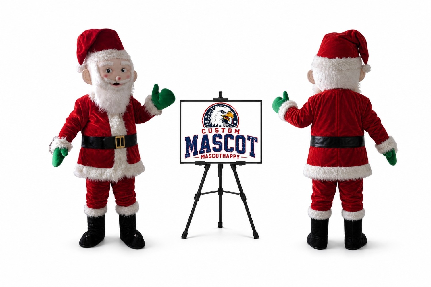Santa Claus Christmas Mascot Costume for Christmas Events Santa Claus Christmas Mascot Costume for Christmas Events