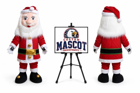 Santa Claus Mascot Costume for Christmas Events