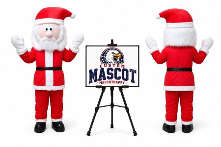 Santa Claus Mascot Costume for Christmas Events