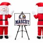 Santa Claus Mascot Costume for Christmas Events