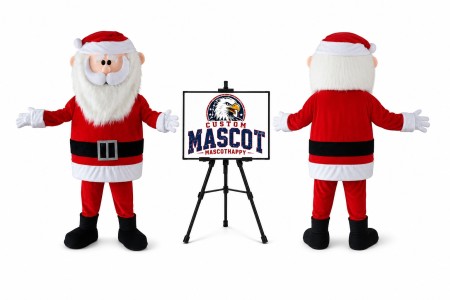 Santa Claus Mascot Costume for Christmas Events