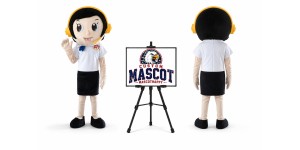 School Little Girl Mascot Costume School Little Girl Mascot Costume