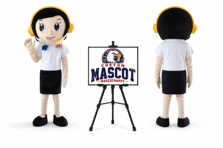 School Little Girl Mascot Costume