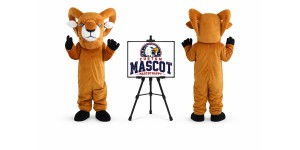 Serious Goat Mascot Costume Serious Goat Mascot Costume