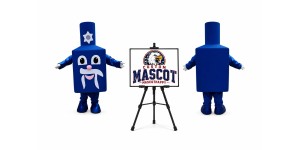Shabbat Dreidel Mascot Costume Shabbat Dreidel Mascot Costume