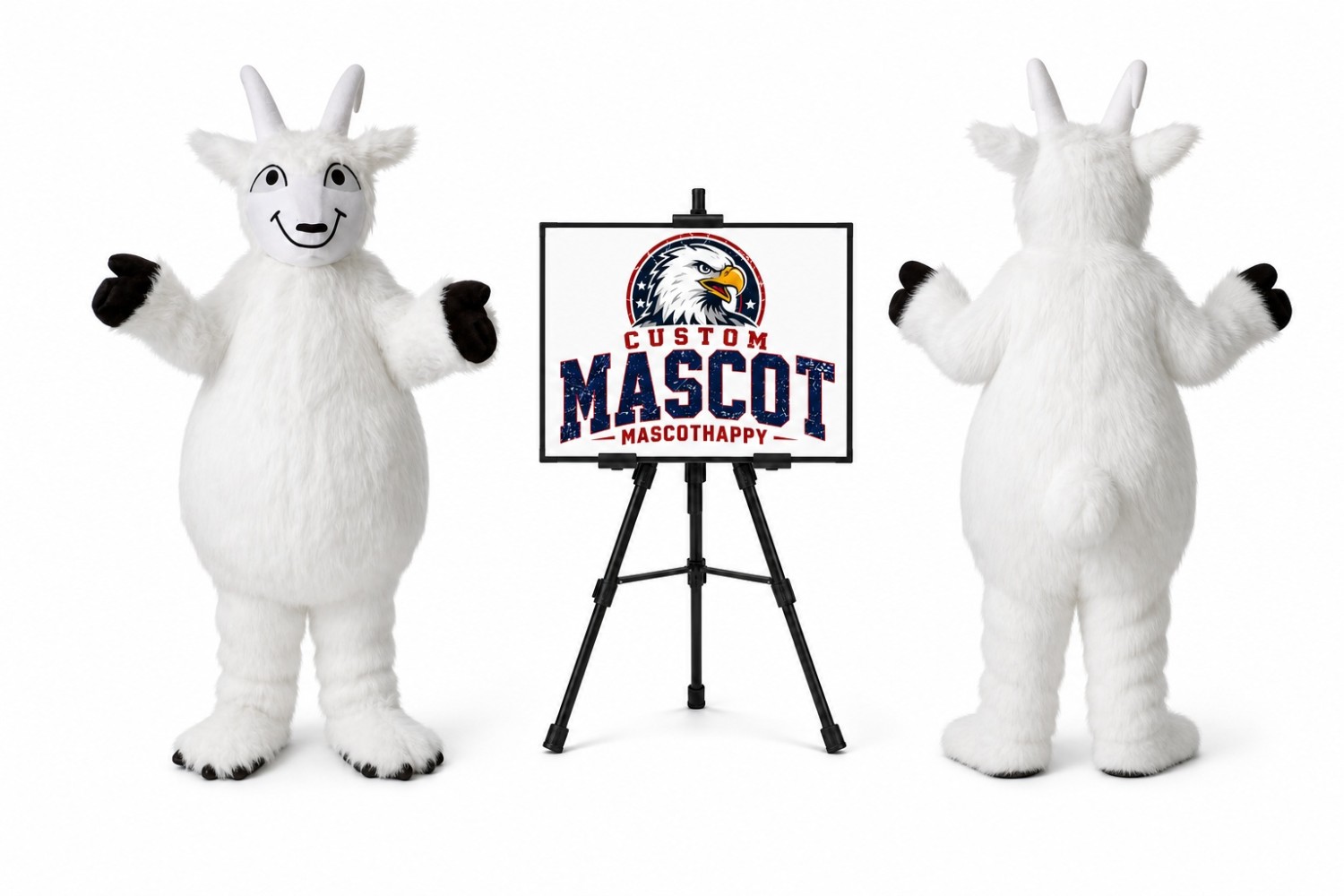 Sheep Goat Mascot Costume Sheep Goat Mascot Costume
