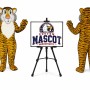 Shy Tiger Mascot Costume