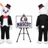 Single Ear Bunny Costume Easter Rabbit Bunny Mascot Costume for Easter Events