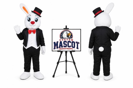 Single Ear Bunny Costume Easter Rabbit Bunny Mascot Costume for Easter Events
