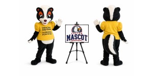 Skunk Girl Mascot Costume Skunk Girl Mascot Costume