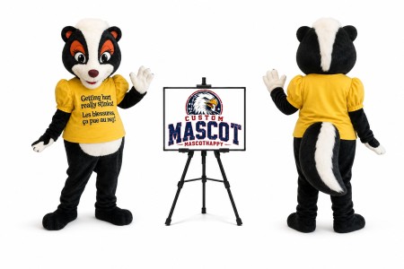 Skunk Girl Mascot Costume
