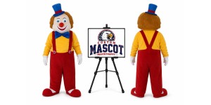 Smiling Clown Mascot Costume for Parties Smiling Clown Mascot Costume for Parties