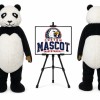 Smiling Panda Mascot Costume