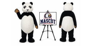 Smiling Panda Mascot Costume Smiling Panda Mascot Costume