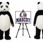 Smiling Panda Mascot Costume