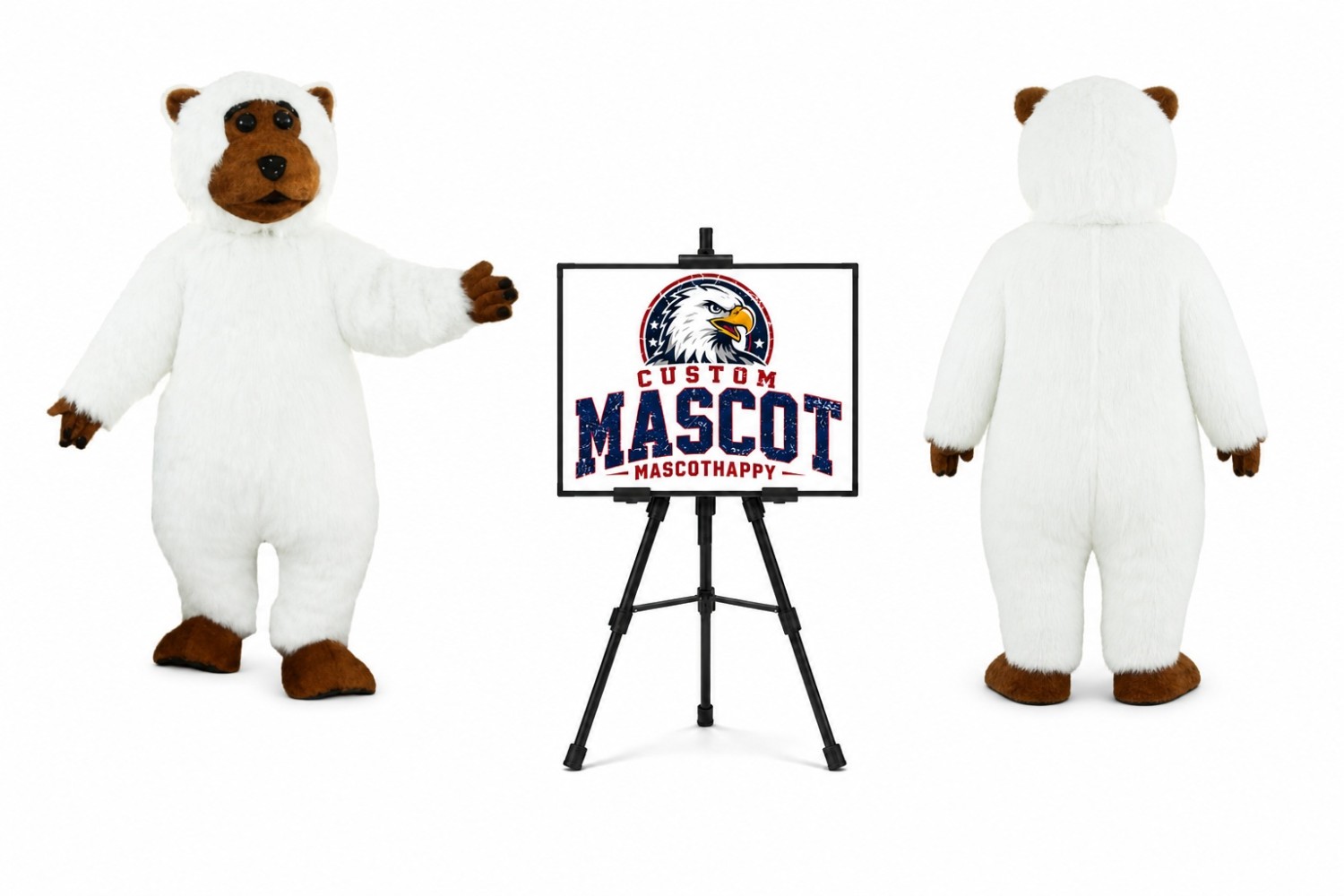Snow Bear Mascot Costume Snow Bear Mascot Costume