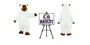 Snow Bear Mascot Costume Snow Bear Mascot Costume