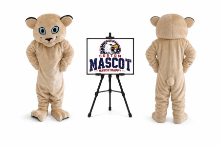 Snow Leopard Mascot Costume