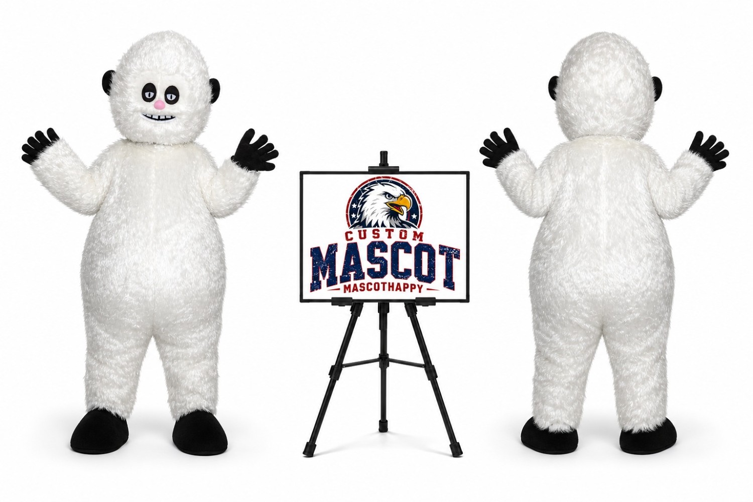 Snow Monster Mascot Costume for Halloween Events Snow Monster Mascot Costume for Halloween Events