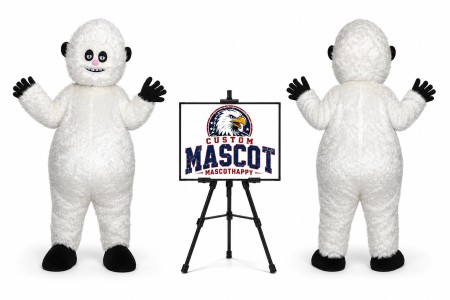 Snow Monster Mascot Costume for Halloween Events