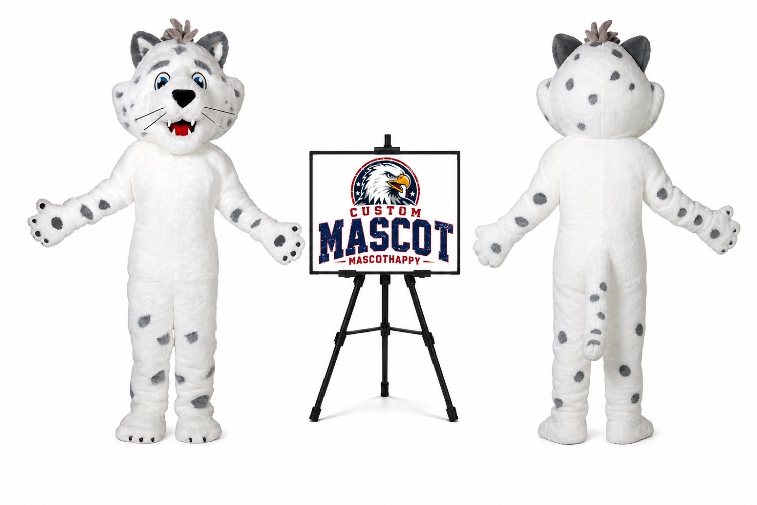 Snow Tiger Mascot Costume Snow Tiger Mascot Costume