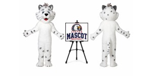 Snow Tiger Mascot Costume Snow Tiger Mascot Costume